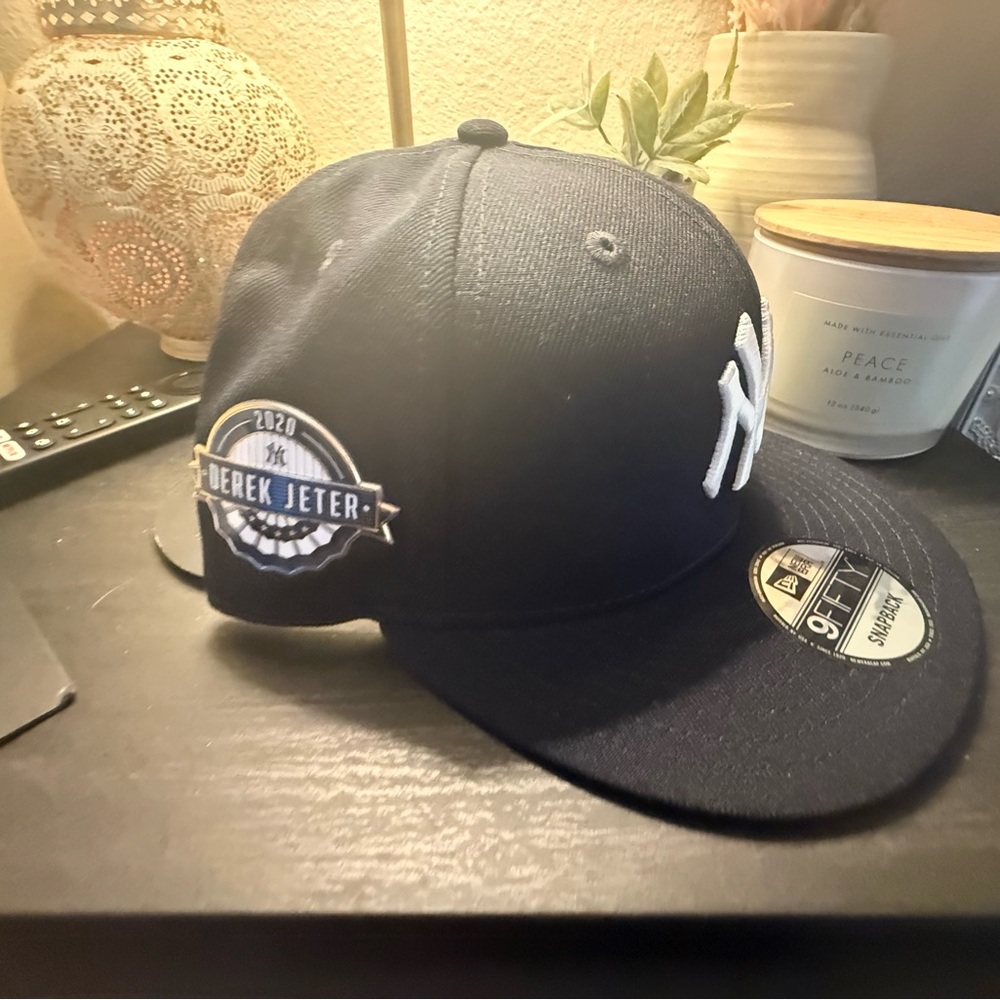 New Era Navy Cap with White Logo and Patch